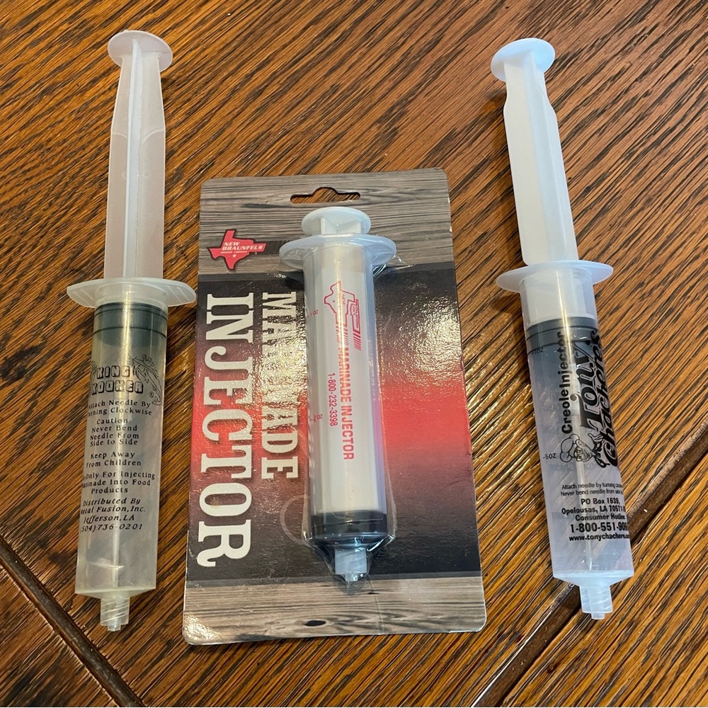 Meat Injector Syringe Set - Clear and Black